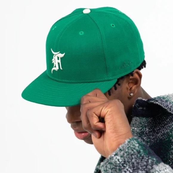 New Era x Fear Of God Mens fitted Cap Kelly Green - Picture 3 of 5